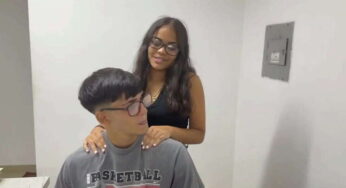 Kolombiyalı üvey kız ofiste götünü verip babasını çıldırtıyor